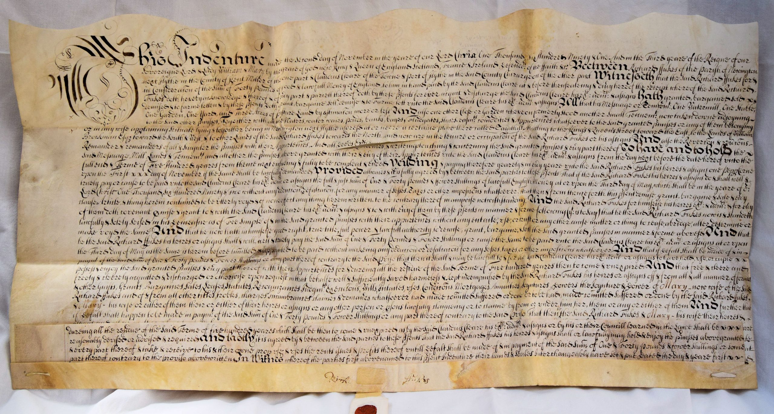 INDENTURES 1643 TO 1713. - Image 7