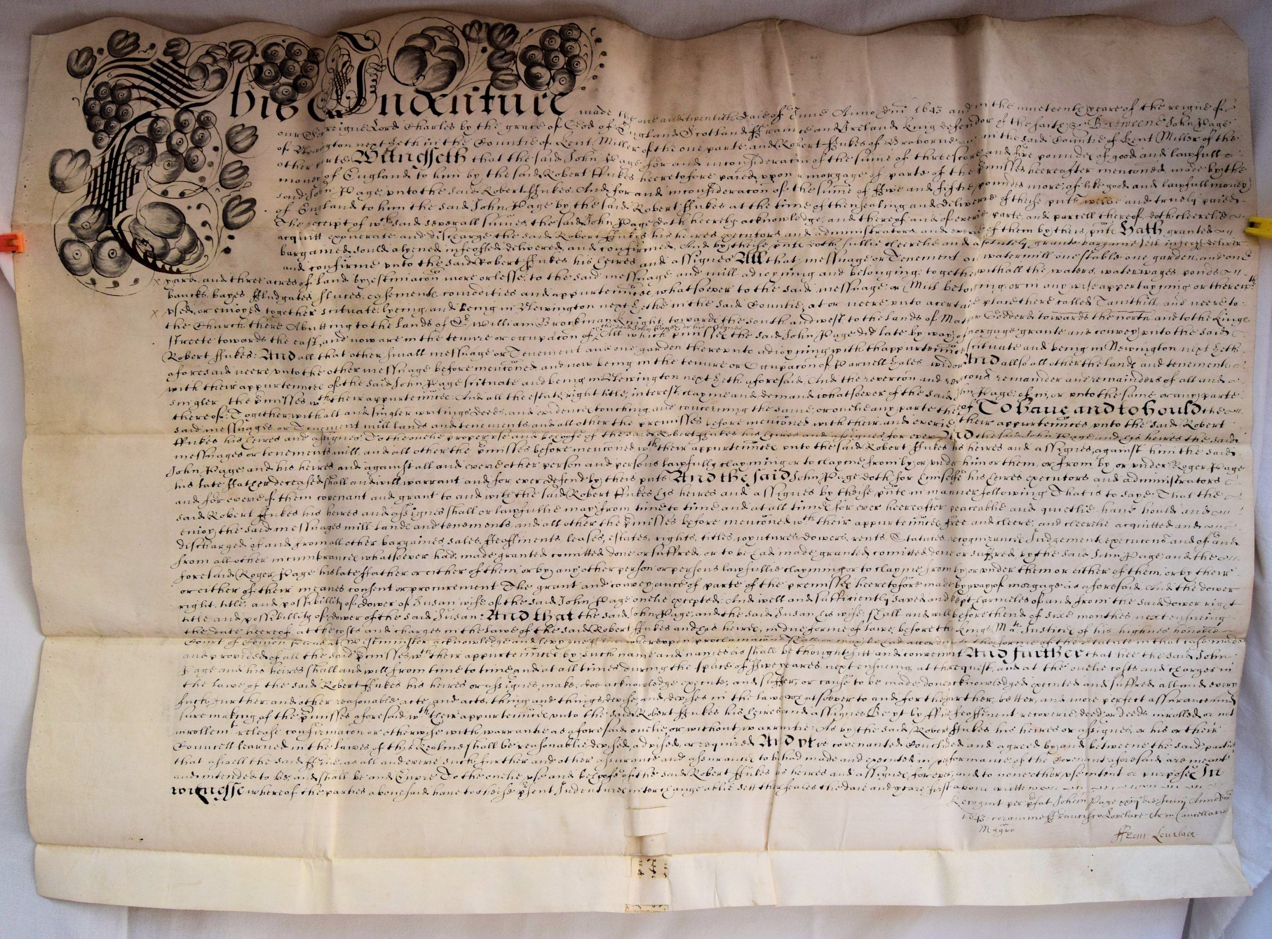 INDENTURES 1643 TO 1713.