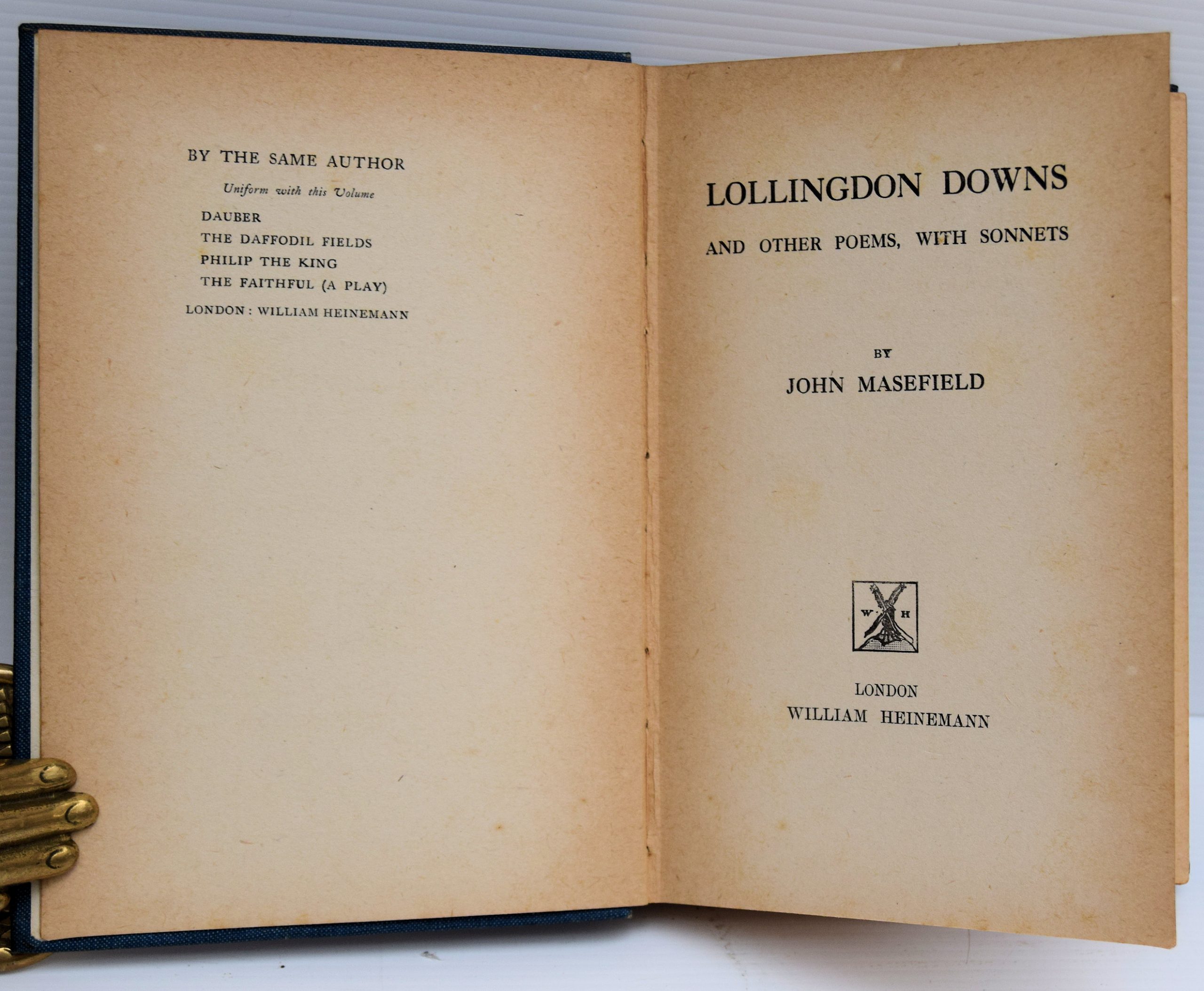 LOLLINGDON DOWNS AND OTHER POEMS, WITH SONNETS. - Image 2