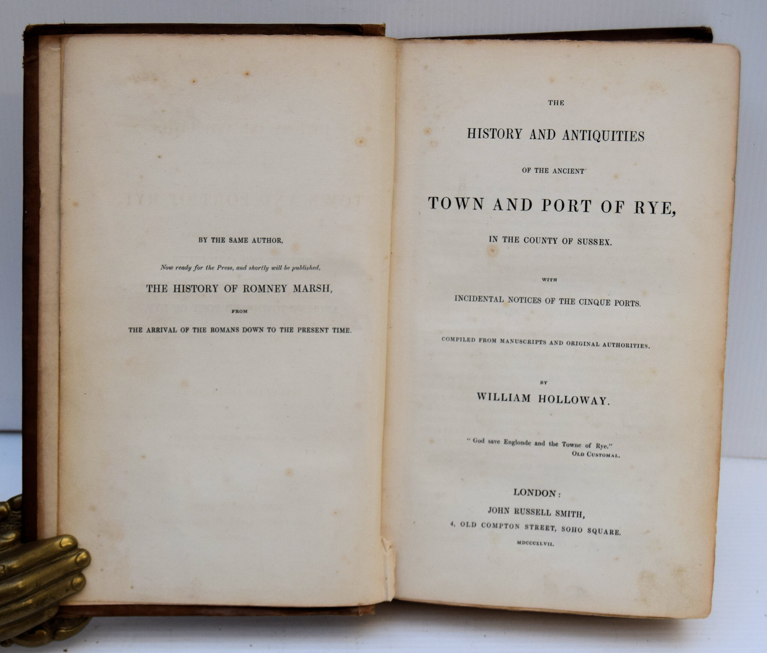 THE HISTORY AND ANTIQUITIES OF THE ANCIENT TOWN AND PORT OF RYE, IN THE COUNTY OF SUSSEX.. - Image 4