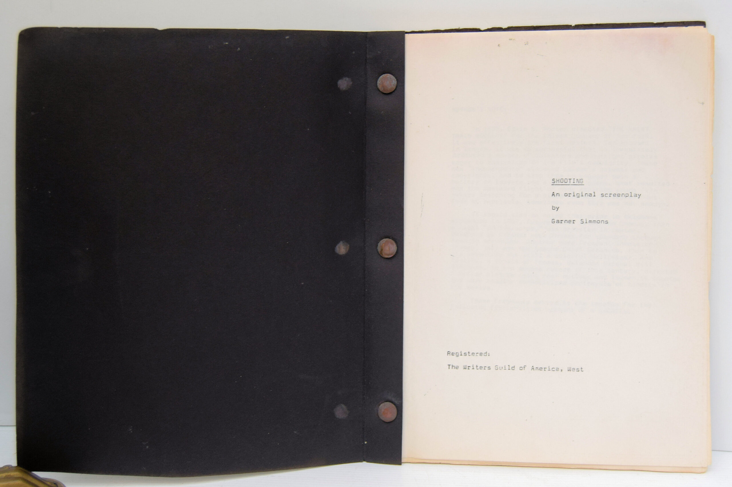 Film script SIMMONS, GARNER. SHOOTING. - Image 2
